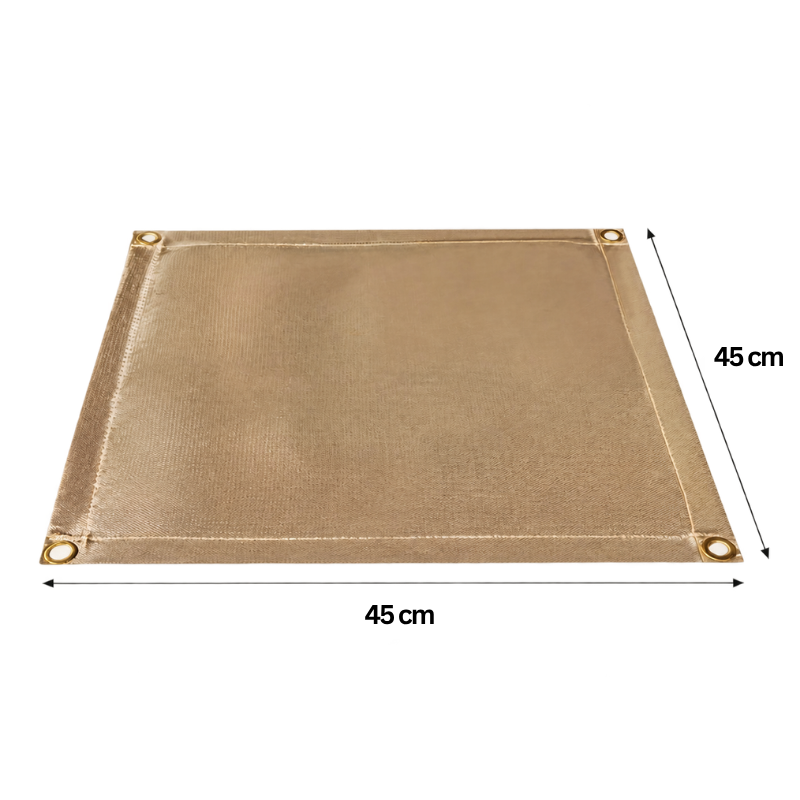 OEM Outdoor BBQ Fire Pit Protective Mat Foldable Camping Ground Cover 45cm x 45cm