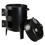 OEM 3-in-1 Charcoal BBQ Smoker, Grill and Roaster with Dual Cooking Grills