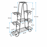 9 Tier Multilayer Metal Plant Stand for Indoor Outdoor Patio Garden Flower Pot Display Rack