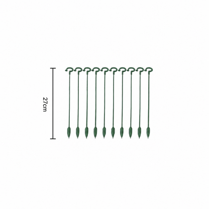 10pcs Plant Support 27cm Stakes Fiberglass Garden Supports for Flowers and Vegetables