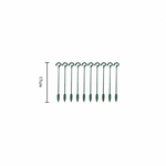 10pcs Plant Support 17cm Stakes Fiberglass Garden Supports for Flowers and Vegetables