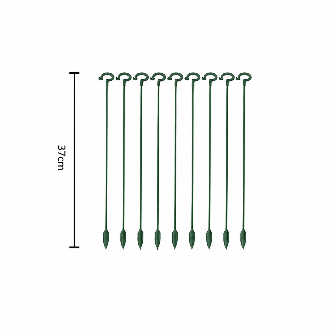 10pcs Plant Support 37cm Stakes Fiberglass Garden Supports for Flowers and Vegetables