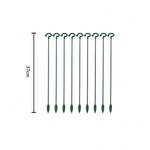 10pcs Plant Support 37cm Stakes Fiberglass Garden Supports for Flowers and Vegetables