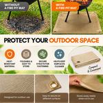 OEM Outdoor Camping Picnic BBQ Mat with Compact Folding Stand 80 x 60cm