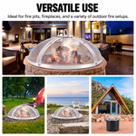 OEM Round Stainless Steel Fire Pit Spark Screen with Dual Handles 40 Inch