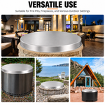 OEM Round Stainless Steel Fire Pit Cover Lid for Patio and Outdoor Use 68.6cm