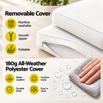 OEM Outdoor Chaise Lounge Cushion Beige Foldable Sunbed Chair Pad 183 x 54 cm