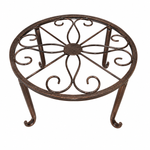 OEM Heavy Duty Round Metal Plant Stand for Indoor Outdoor Planters Pots and Garden Display Brown