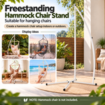 OEM A-Frame Freestanding Steel Hammock Chair Stand White 110 x 210cm