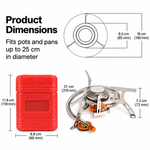 OEM Portable Camping Gas Stove Outdoor Burner for Hiking, Picnic, and Travel