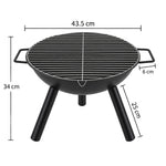 OEM Portable Outdoor Charcoal Fire Pit and Grill for Camping and Backyard 43cm