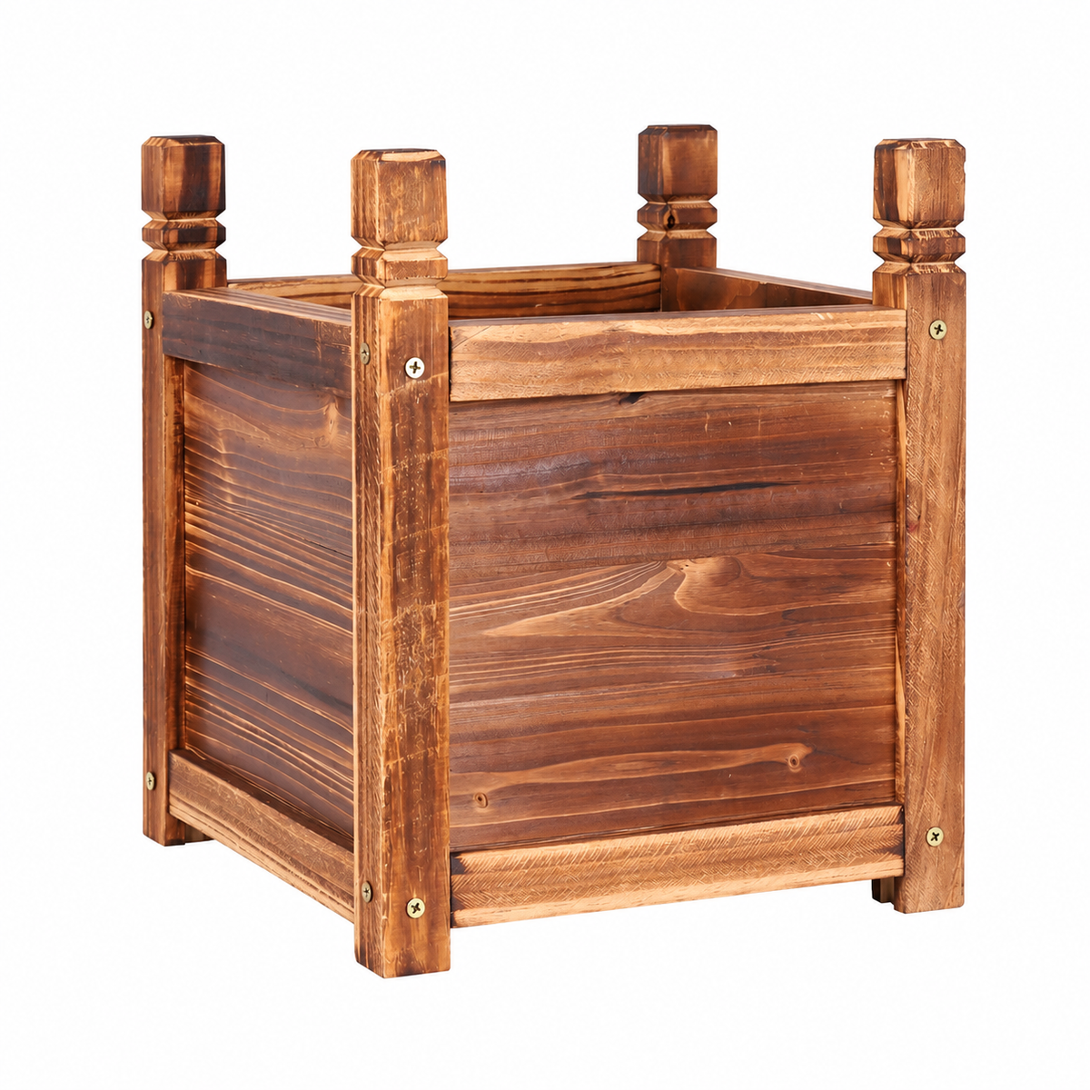 OEM Wooden Raised Planter Box for Vegetable Herb Flower Garden Display 30cm