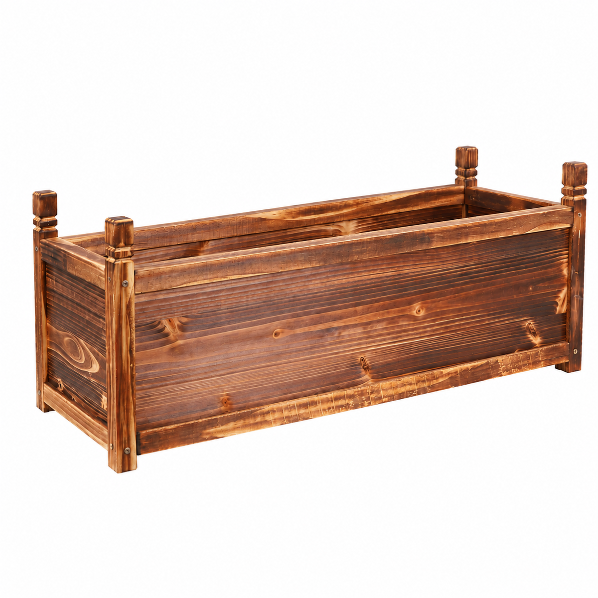OEM Wooden Raised Planter Box for Vegetable Herb Flower Garden Display 90cm