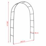 OEM Metal Garden Archway Trellis for Climbing Plants Outdoor Patio 240cm