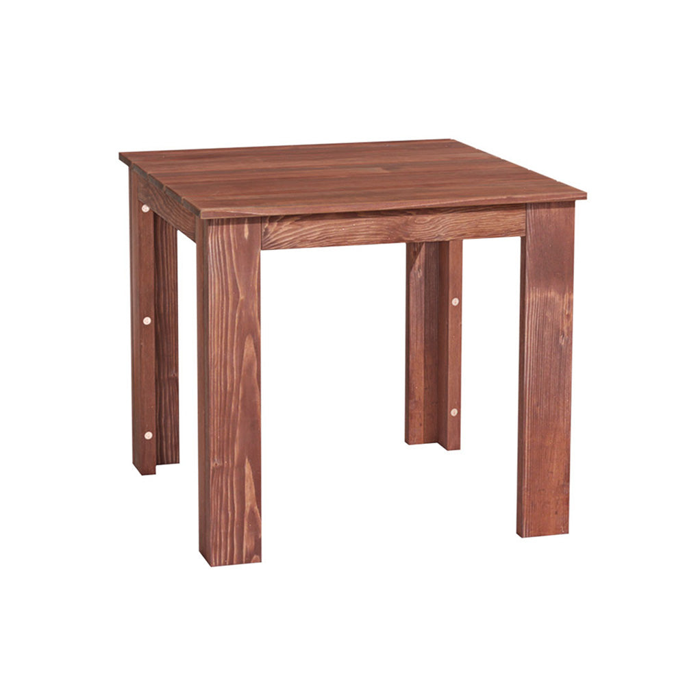 OEM Outdoor Wooden Coffee Side Table for Patio Backyard Garden Brown 44.5 x 41cm