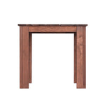 OEM Outdoor Wooden Coffee Side Table for Patio Backyard Garden Brown 44.5 x 41cm