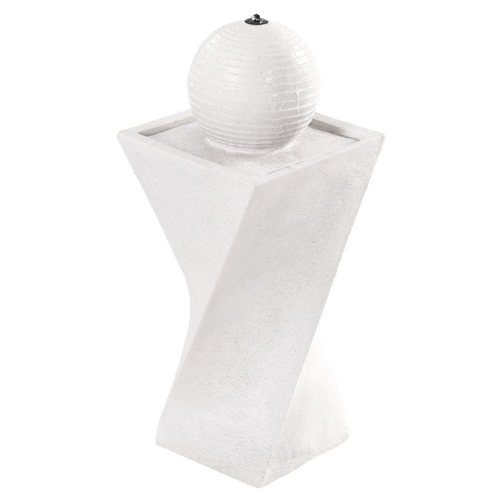 OEM Solar Water Fountain Bird Bath with LED Lights Outdoor Garden Feature 85cm