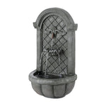 OEM Solar Water Fountain Wall Mount or Freestanding Garden Feature Grey 80cm