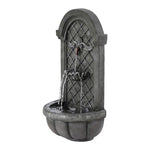 OEM Solar Water Fountain Wall Mount or Freestanding Garden Feature Grey 80cm