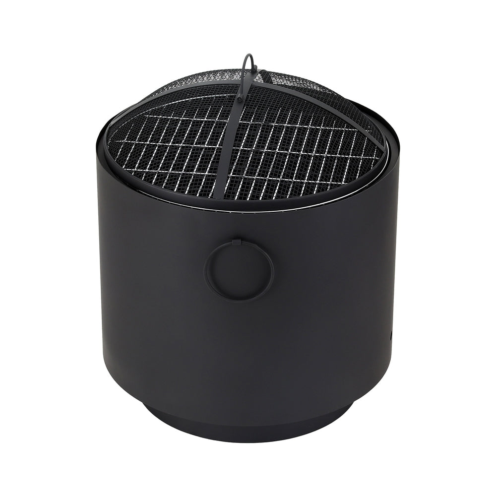 OEM Portable Outdoor Fire Pit BBQ 2 in 1 with Grill, Mesh Lid and Deep Bowl