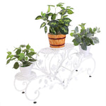 OEM Classic White Tall Plant Stand Art Flower Pot Holder Rack Planter Outdoor Indoor Patio 2pcs