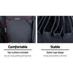 Gardeon Outdoor Hammock Chair with Stand Swing Hanging Hammock with Pillow Grey