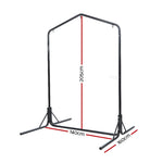 OEM Freestanding Steel Hammock Chair Stand Black 140 x 205 cm