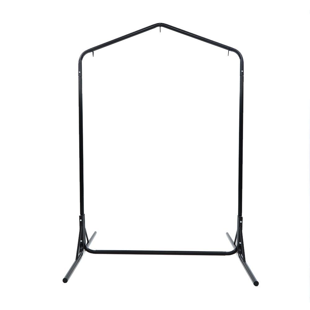 OEM Freestanding Steel Hammock Chair Stand Black 140 x 205 cm