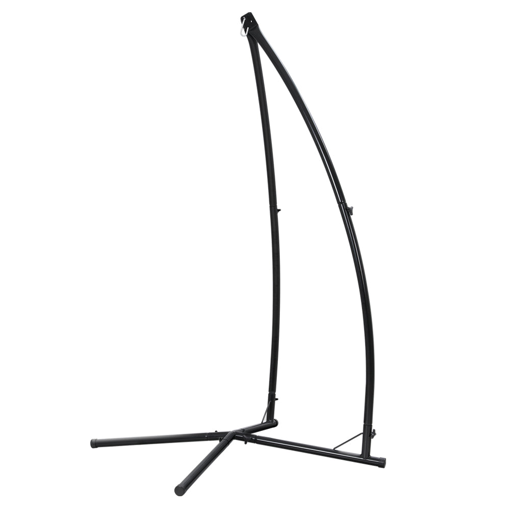 OEM A-Frame Freestanding Steel Hammock Chair Stand Black 110 x 210cm