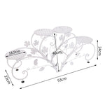 OEM Classic White Tall Plant Stand Art Flower Pot Holder Rack Planter Outdoor Indoor Patio 2pcs