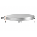 OEM Round Stainless Steel Fire Pit Cover Lid for Patio and Outdoor Use 68.6cm
