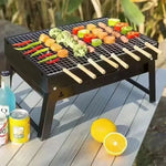 OEM Portable Stainless Steel Charcoal BBQ Grill Mini Outdoor Cooking Kit