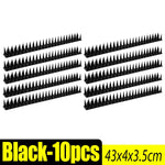 Flexible Bird Deterrent Spikes for Garden Window Fence Roof and Balcony Black 10PCS