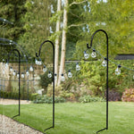 OEM Metal Garden Shepherd Hooks 90cm for Plant Baskets Lanterns & Bird Feeders 8 Pack