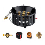 Portable 7-Core Camping Gas Stove with Windproof Design and Electronic Ignition