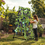 OEM Metal Garden Arch Trellis with Nylon Netting for Climbing Vegetables and Garden Plants