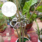 OEM Monstera Leaf Plant Support Stake Decorative Garden Support for Indoor Outdoor Plants 10pcs