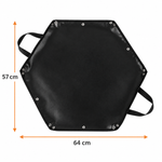OEM Foldable Hexagonal Fire Pit Mat Heat Resistant Outdoor Protector 64 x 57cm