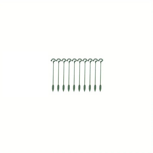 10pcs Plant Support 17cm Stakes Fiberglass Garden Supports for Flowers and Vegetables