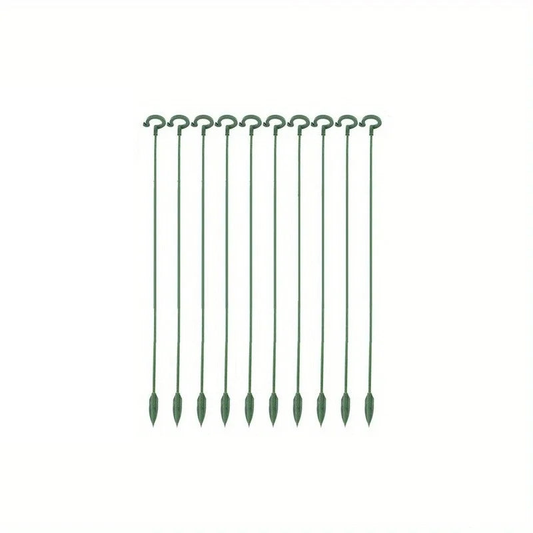 10pcs Plant Support 37cm Stakes Fiberglass Garden Supports for Flowers and Vegetables