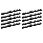Flexible Bird Deterrent Spikes for Garden Window Fence Roof and Balcony Black 10PCS