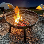 OEM Portable Outdoor Charcoal Fire Pit and Grill for Camping and Backyard 43cm