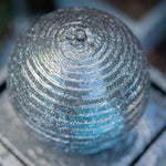 Modern Outdoor Solar Water Fountain with Twisted Design and Battery Backup