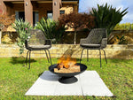 OEM Heavy Duty Cast Iron Outdoor Fire Pit Black 78cm