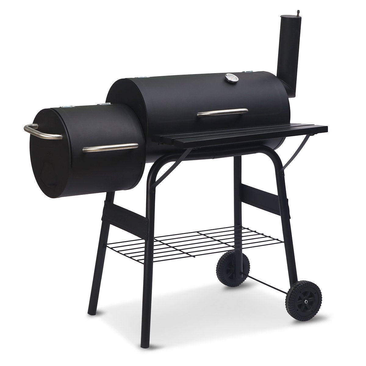 OEM 2-in-1 Outdoor BBQ Grill & Offset Smoker 115 x 53 x 114cm