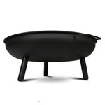 Portable Steel Outdoor Fire Pit 60cm Wood and Charcoal Burning Bowl