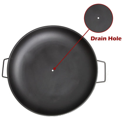 Portable Steel Outdoor Fire Pit 60cm Wood and Charcoal Burning Bowl