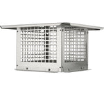 OEM Square Stainless Steel Chimney Cap with Mesh Guard and Dual Installation Design