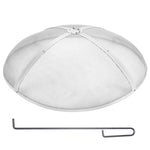 OEM Round Stainless Steel Fire Pit Spark Screen with Dual Handles 40 Inch