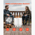 OEM Portable Stainless Steel Fire Pit Support Stand with Ventilated Raised Base 49.5cm